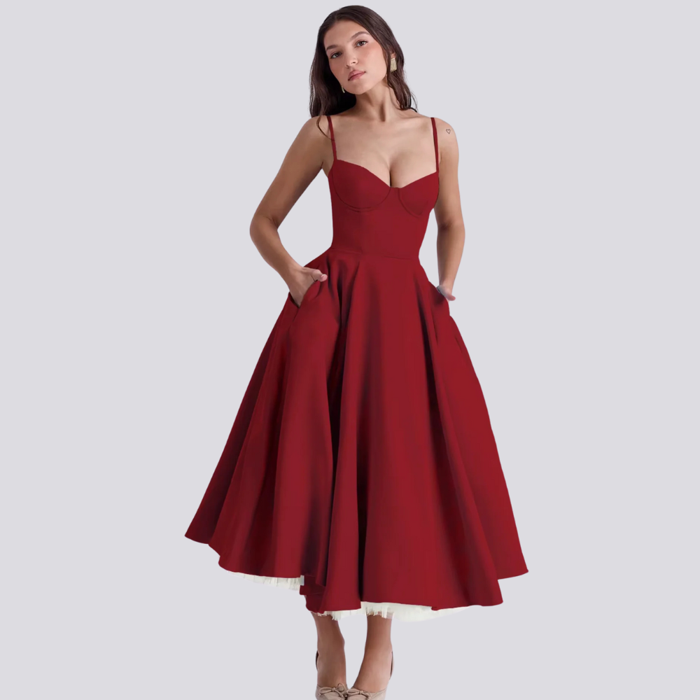 Levoire | Robe D'Été Élégante À Motifs De Roses Rot