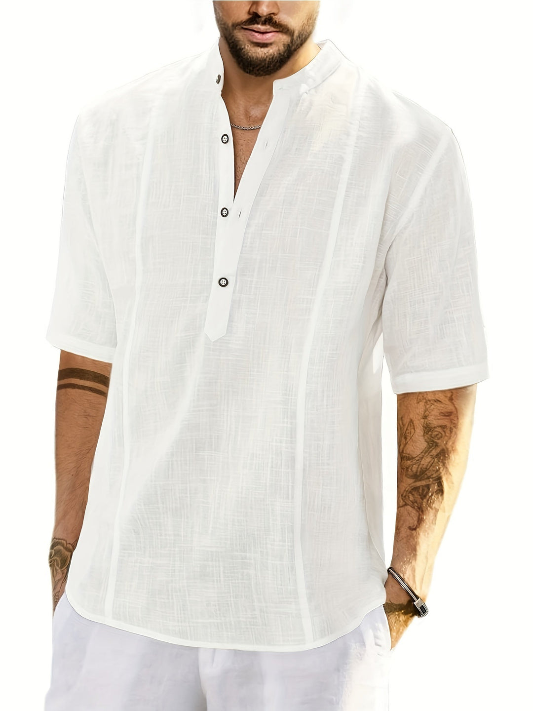 Levoire | T-Shirt Homme À Manches Courtes Blanc