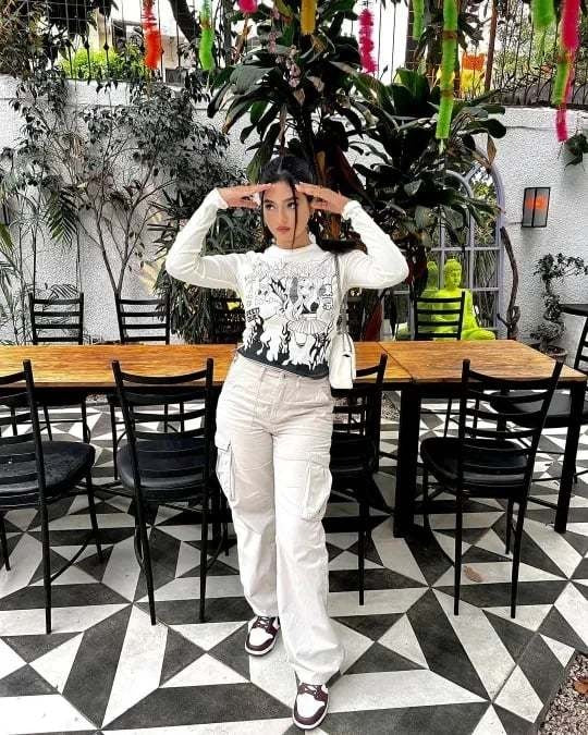 Levoire | Pantalons Cargo Élégants Blanc