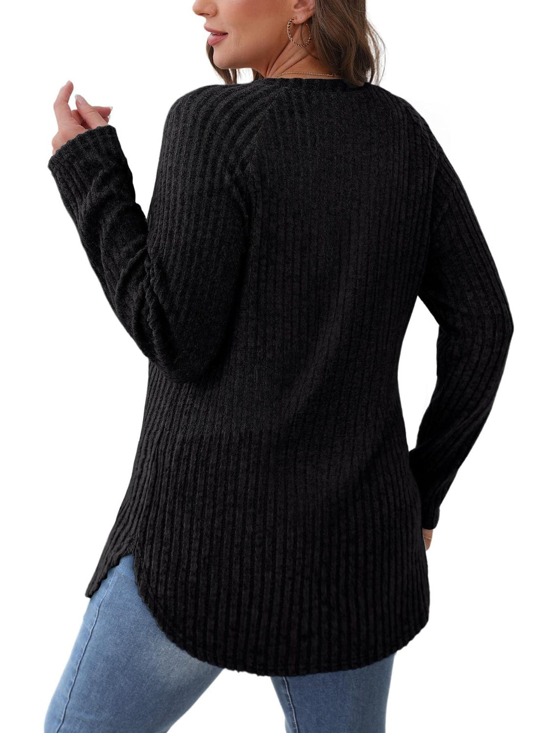Levoire | Col rond T-shirt à manches raglan