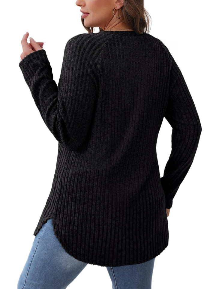 Levoire | Col rond T-shirt à manches raglan