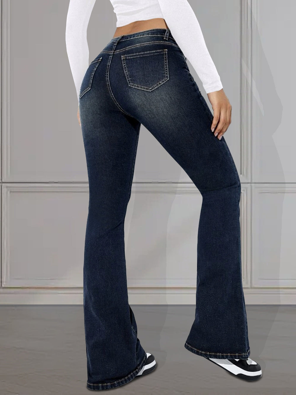 Levoire | Pestyt Bleus Jeans Rétro Avec Ourlets Élargissants Non bleu