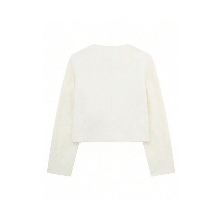 Levoire | Blazer Bouclé Élégance Avec Des Accents Dorés
