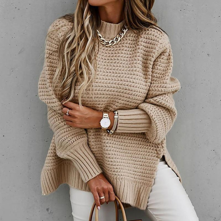 Levoire | Pull Avec Décolleté À Col En V Abricot