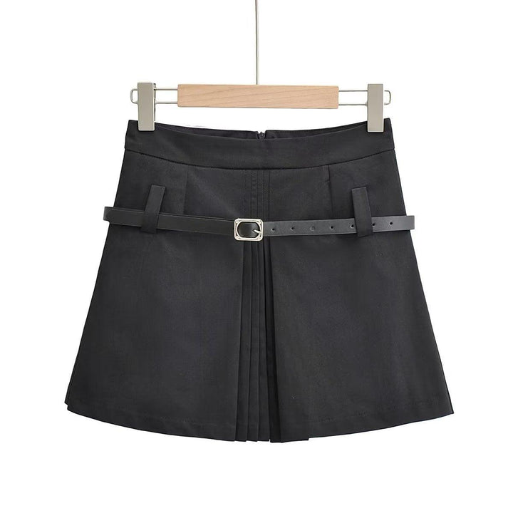 Levoire | Jupe Plissée Taille Haute Noir