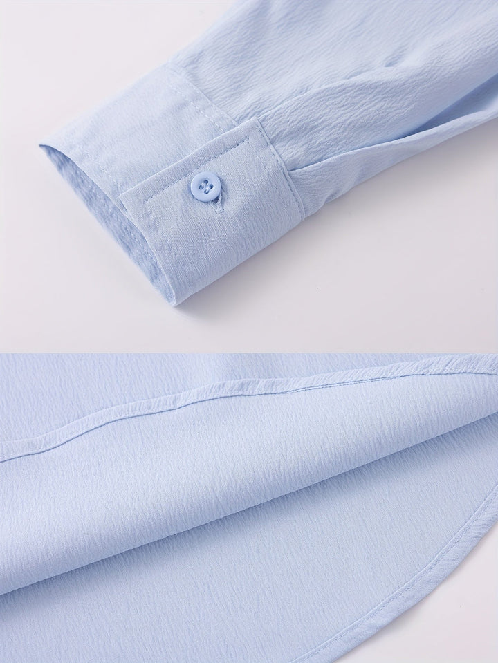 Levoire | T-Shirt Henley Homme Style Rétro À Manches Longues Uni