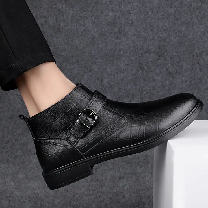 Levoire | Ranger-Bottes En Cuir Pour Hommes