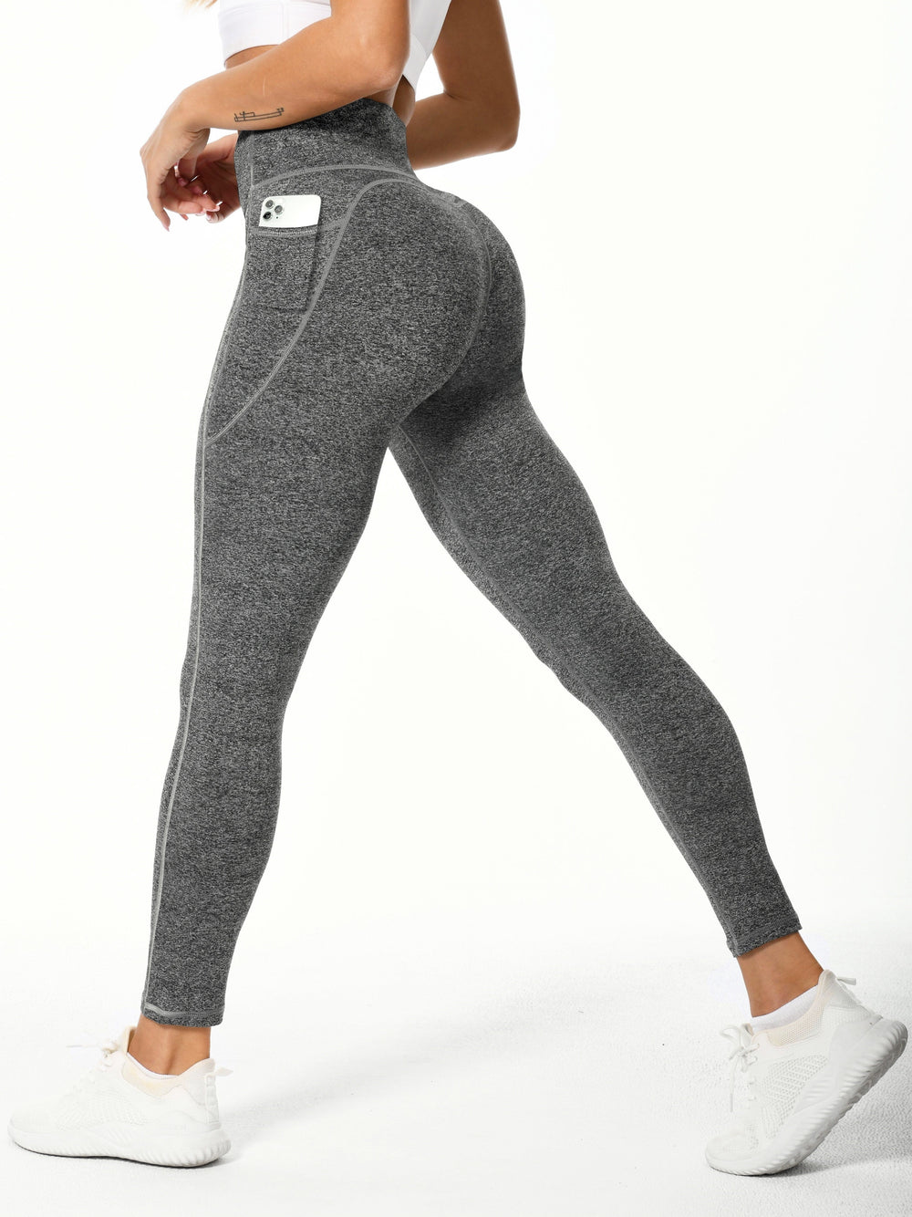 Levoire | Leggings De Sport Extensibles Pour Femmes Avec Rehaussement À L'Arrière Et Poches
