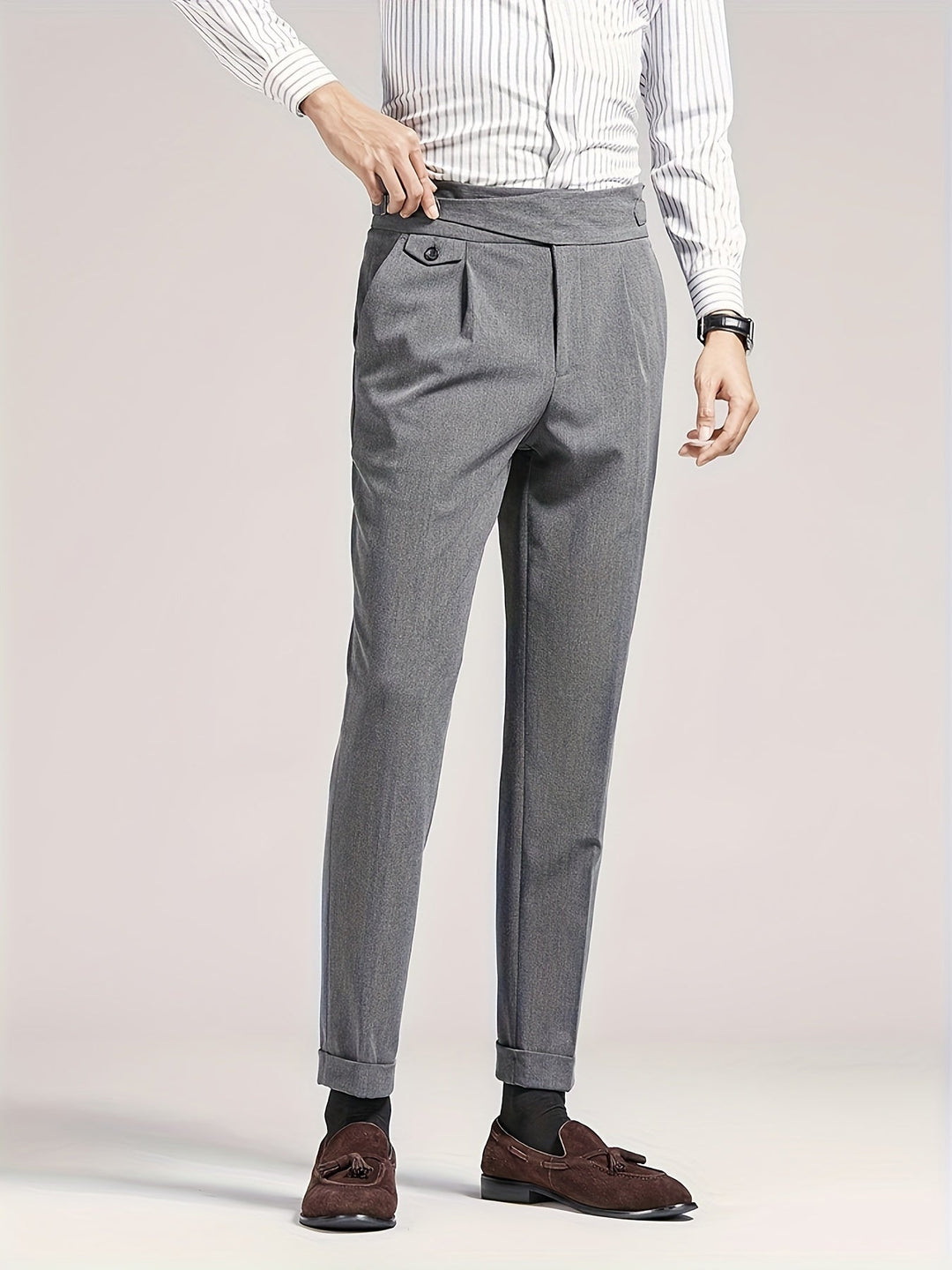 Levoire | Pantalons Regular Fit Unis gris