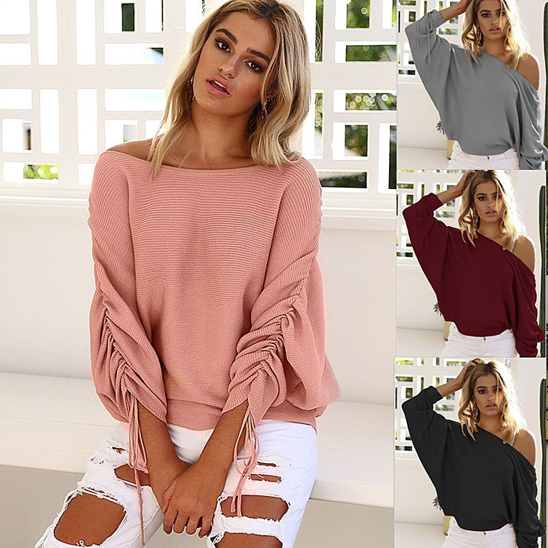 Sweater femme oversize avec coupe asymétrique et détails décontractés Levoire