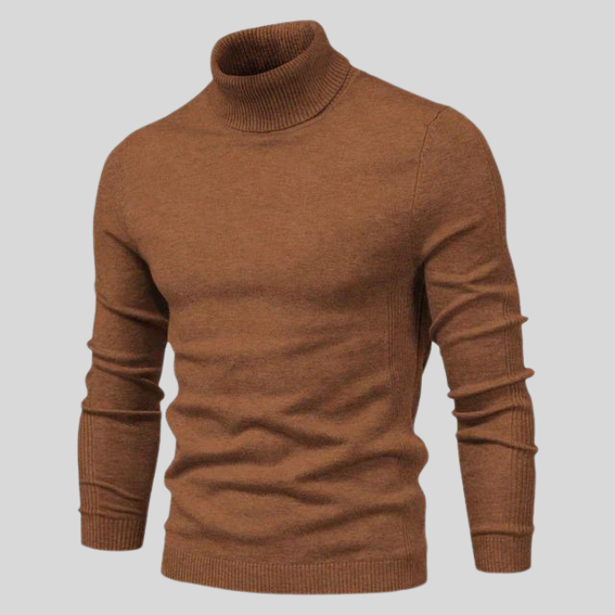 Levoire | Manteau À Col Haut Avec Un Design Moderne Braun