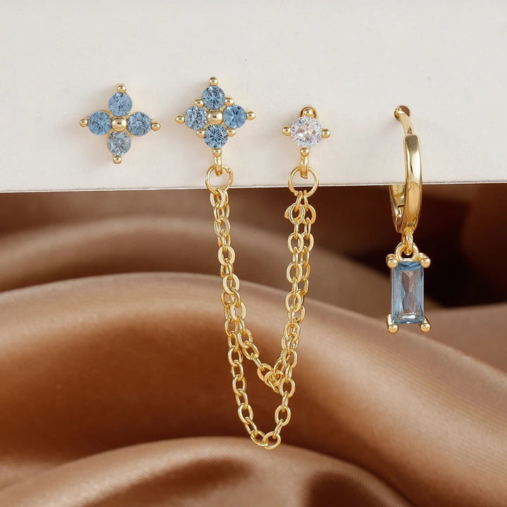 Levoire | Marque De Pierres De Horoscope Ensemble De Bijoux En Pierre De Naissance Bleu 20 mm