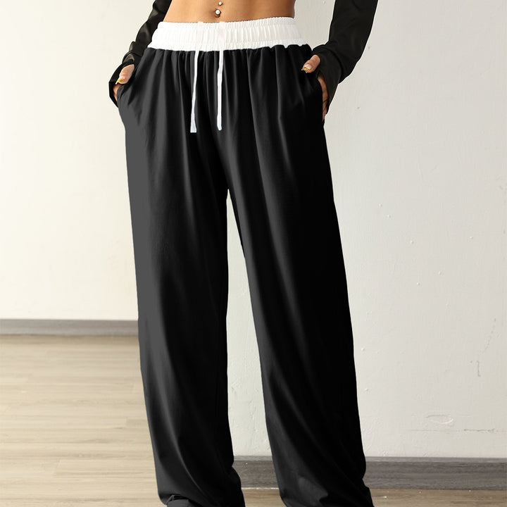 Levoire | Pantalons De Sport Stretch Hauts En Combinaison De Couleurs Avec Poches