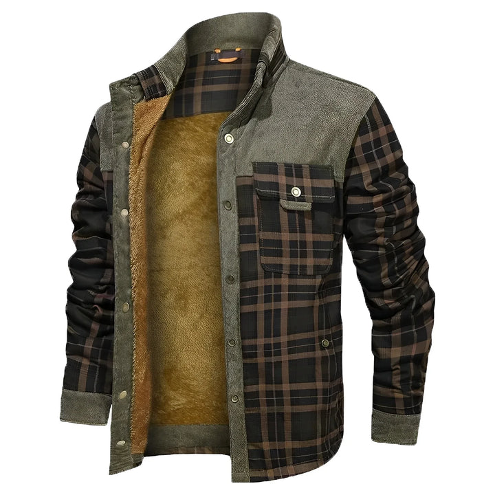 Levoire | Veste À Motifs Pour Hommes Gris Brun clair