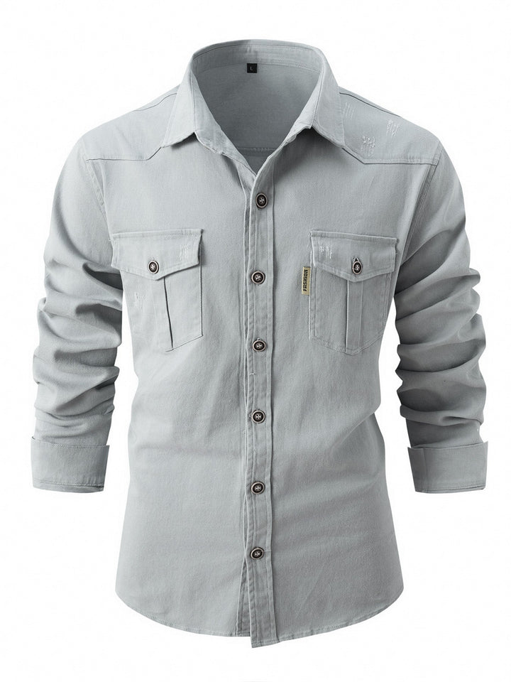 Levoire | Chemise Élégante Pour Hommes Gris