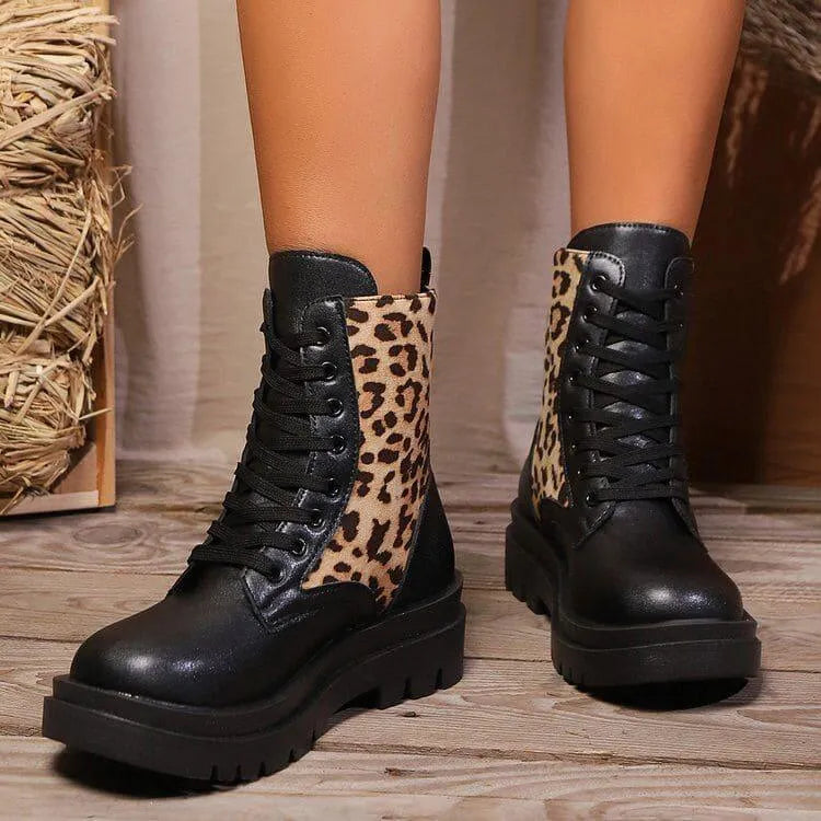 Levoire | Bottes Martin Léopard pour Femmes
