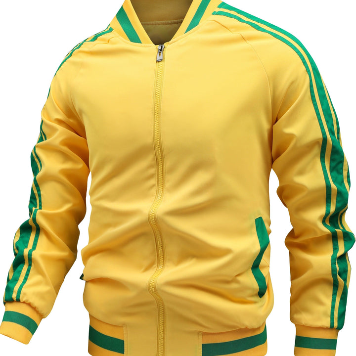 Levoire | Veste De Sport Pour Homme À Blocs De Couleurs Jaune