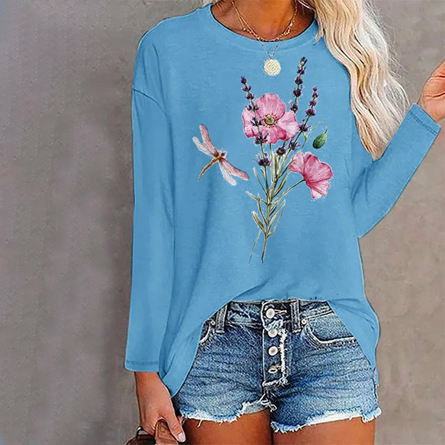 Levoire | T-Shirt 100% Coton Avec Imprimé Floral