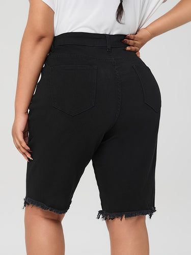 Levoire | Shorts En Denim Bleus Unis