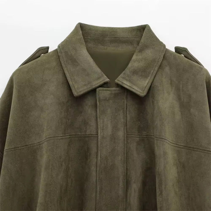 Levoire | Grande Taille Veste Bomber En Daim