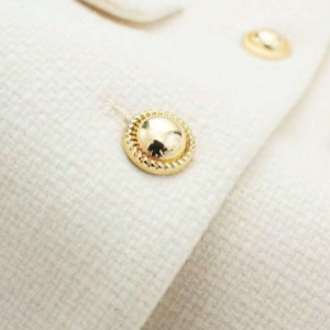 Levoire | Blazer Bouclé Élégance Avec Des Accents Dorés
