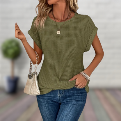 Levoire | Pull à manches courtes Vert Olive