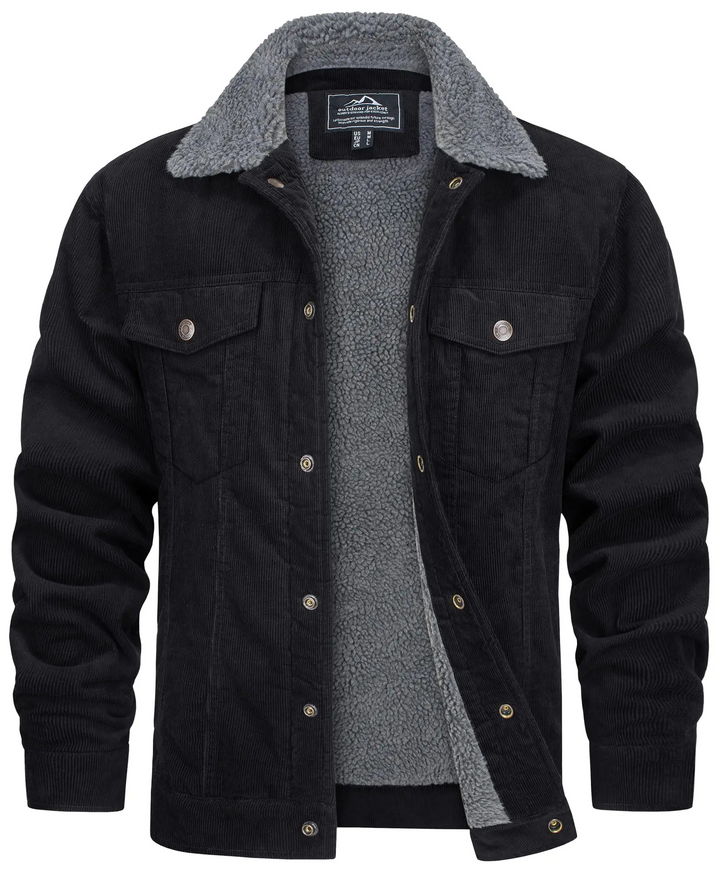 Levoire | Veste pour hommes chaude pour les mois froids Noir
