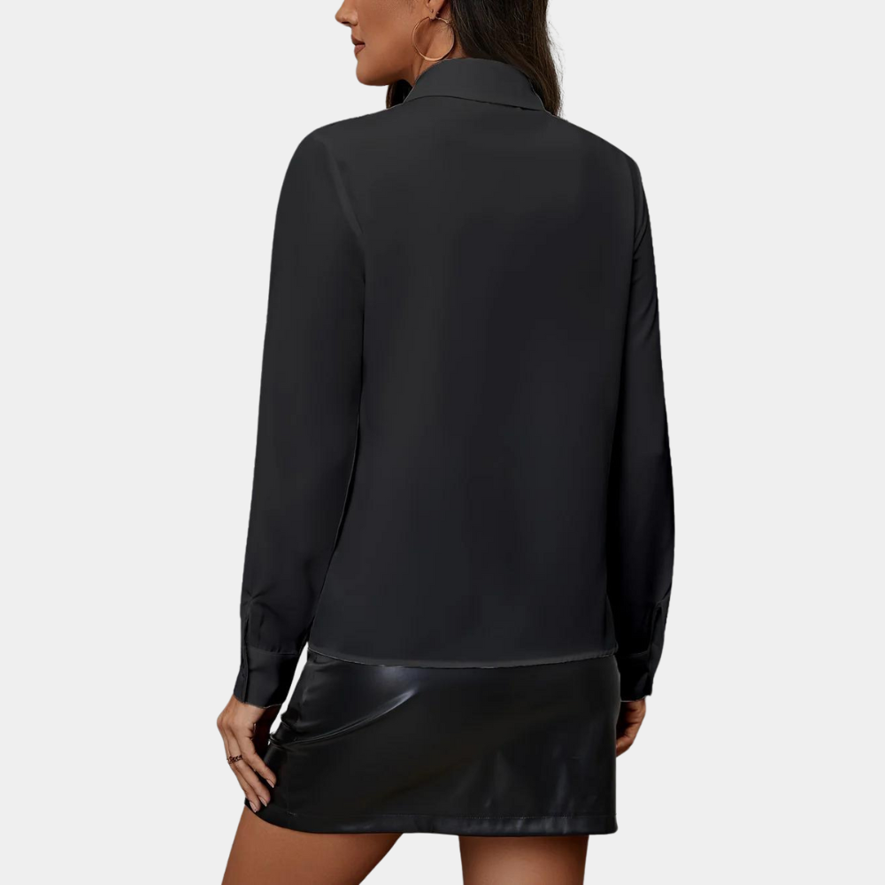 Levoire | Blouse élégante pour femmes avec volants Style chemise chic femmes