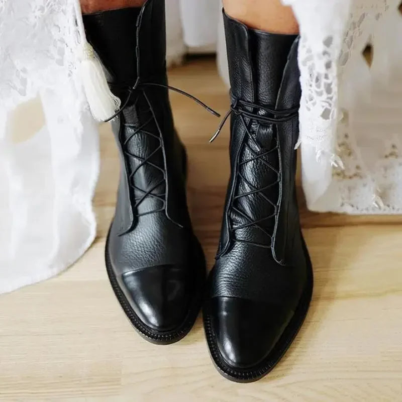 Levoire | Bottes Vintage À Talons Pour Femmes Noir