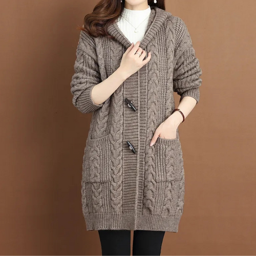 Levoire | Veste à capuche femme à bascule et maille design