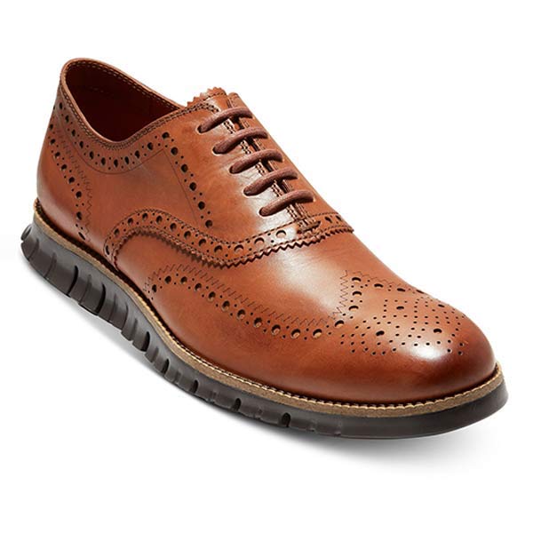 Levoire | Chaussures Oxford Ergonomiques Pour Hommes Braun-Noir