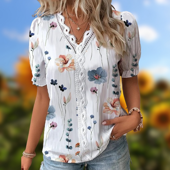 Levoire | T-shirt à manches courtes à motif floral Style 2