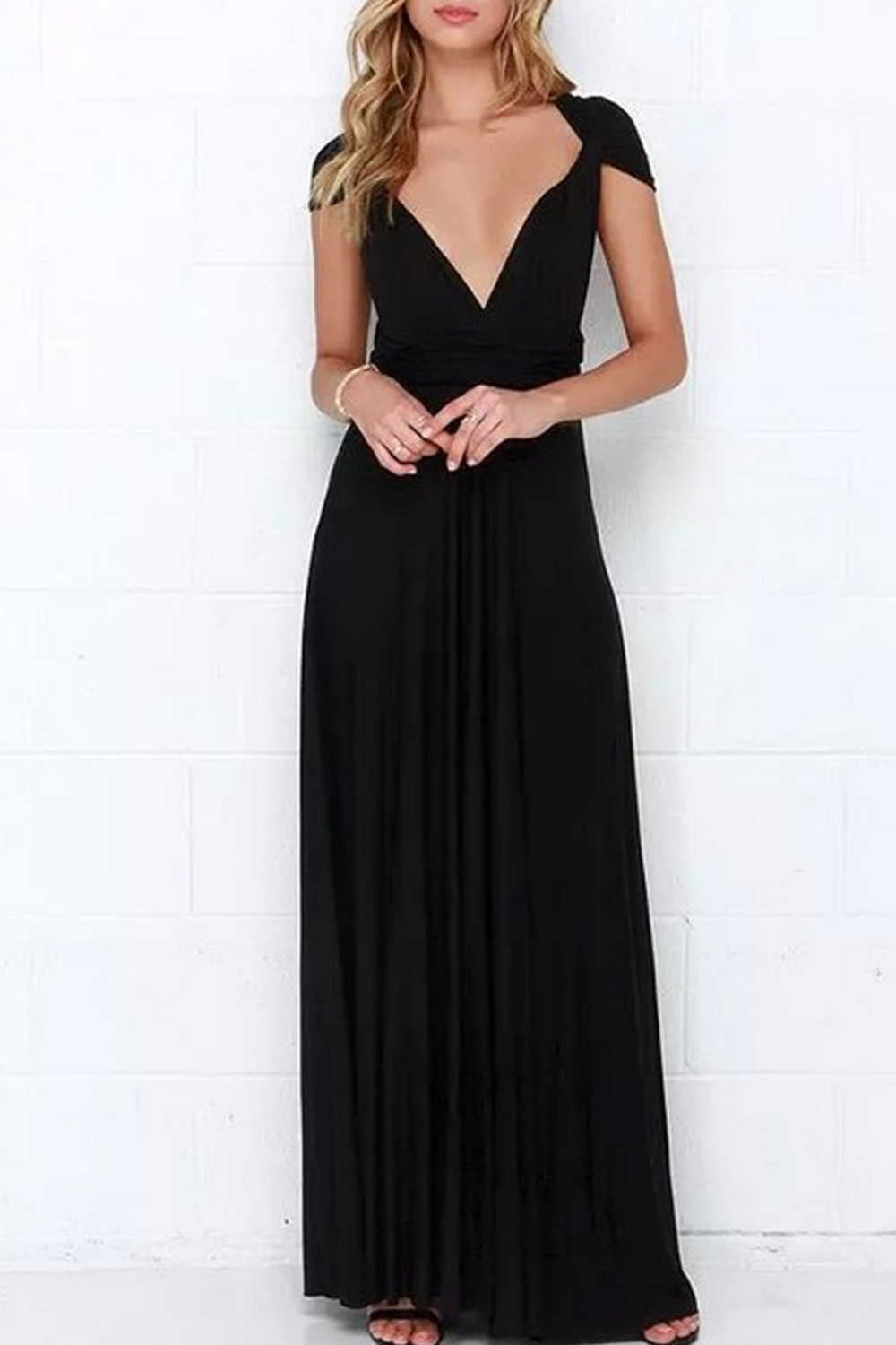 Levoire | Robe Abibekleidungen Longue Fente Avant 2018 Noir