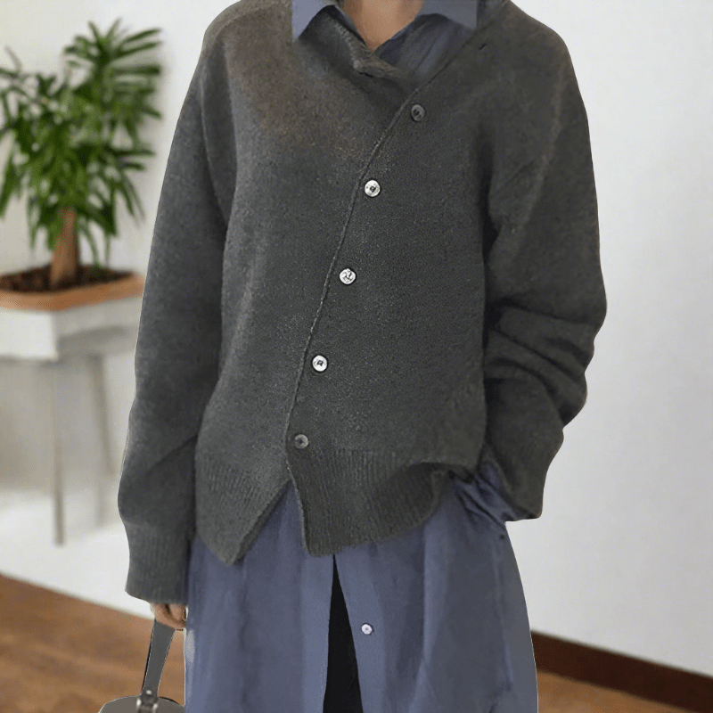 Levoire | Veste en tricot décontractée Gris (Seulement 4 unités restantes)