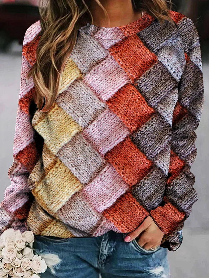 Levoire | Sweatshirt À Imprimé Coloré Rosa