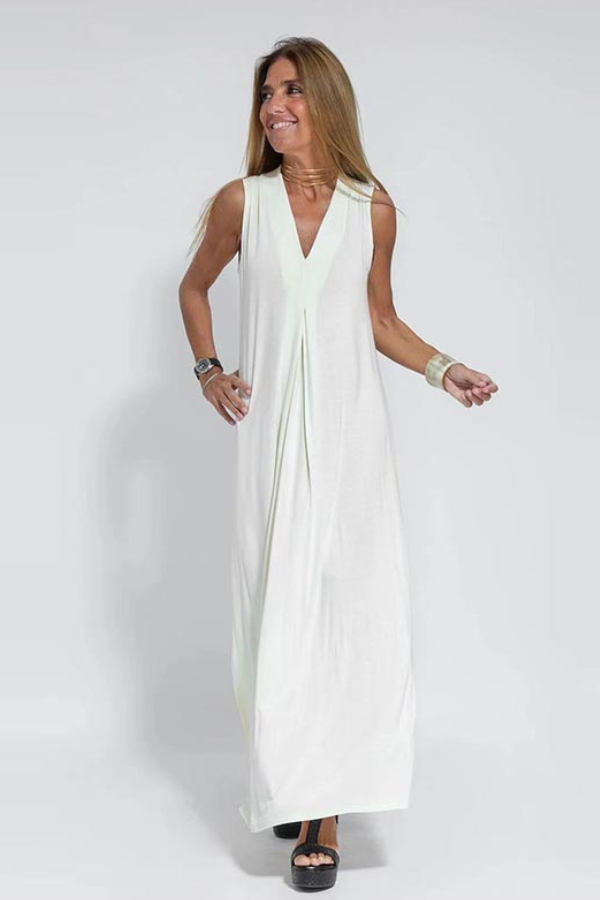 Levoire | Robe légère et respirante Gilet blanc