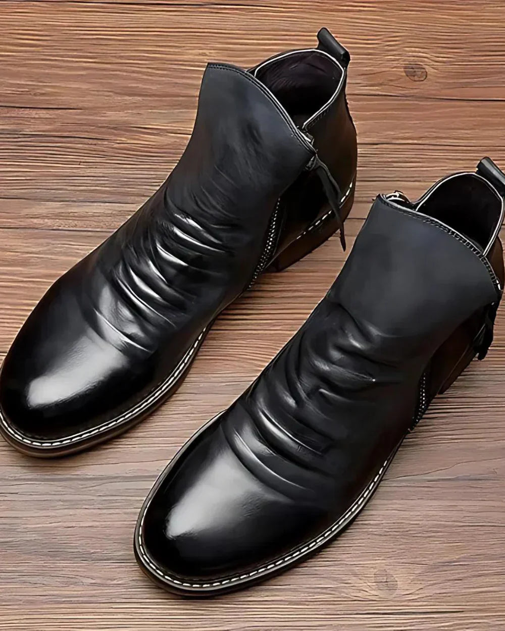 Levoire | Bottes En Cuir Avec Fermeture Éclair Sur Le Côté