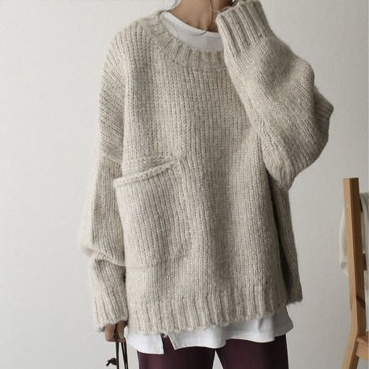 Levoire | Bergroer Pull En Maille Avec Poche