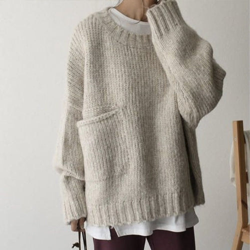 Levoire | Bergroer Pull En Maille Avec Poche