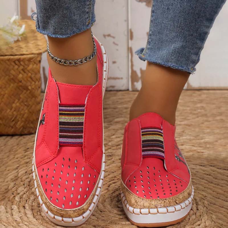 Levoire | Chaussures Avec Imprimé De Chats Rouge