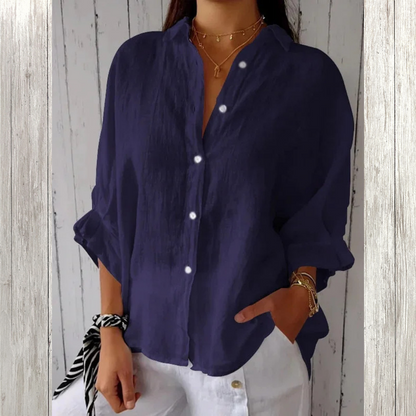 Levoire | Chemisier décontracté léger Blu Navy