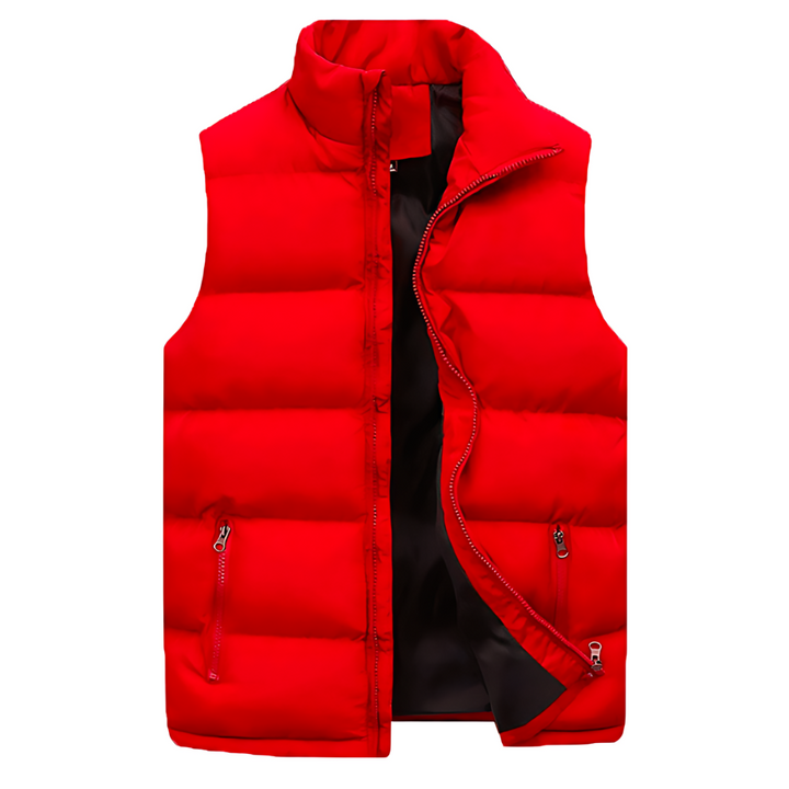 Levoire | Gilet Matelassé Élégant En Matériau De Haute Qualité Rot