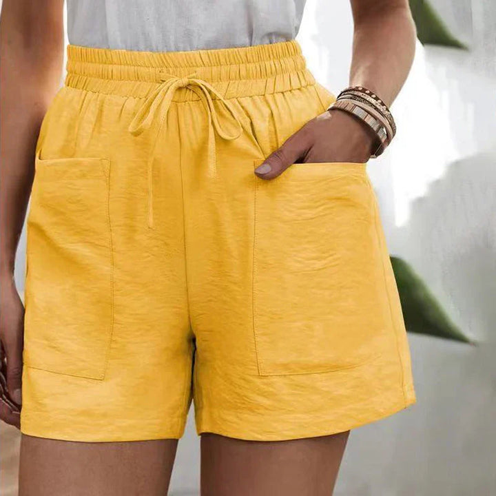 Levoire | Shorts Relaxants Avec Poches Jaune