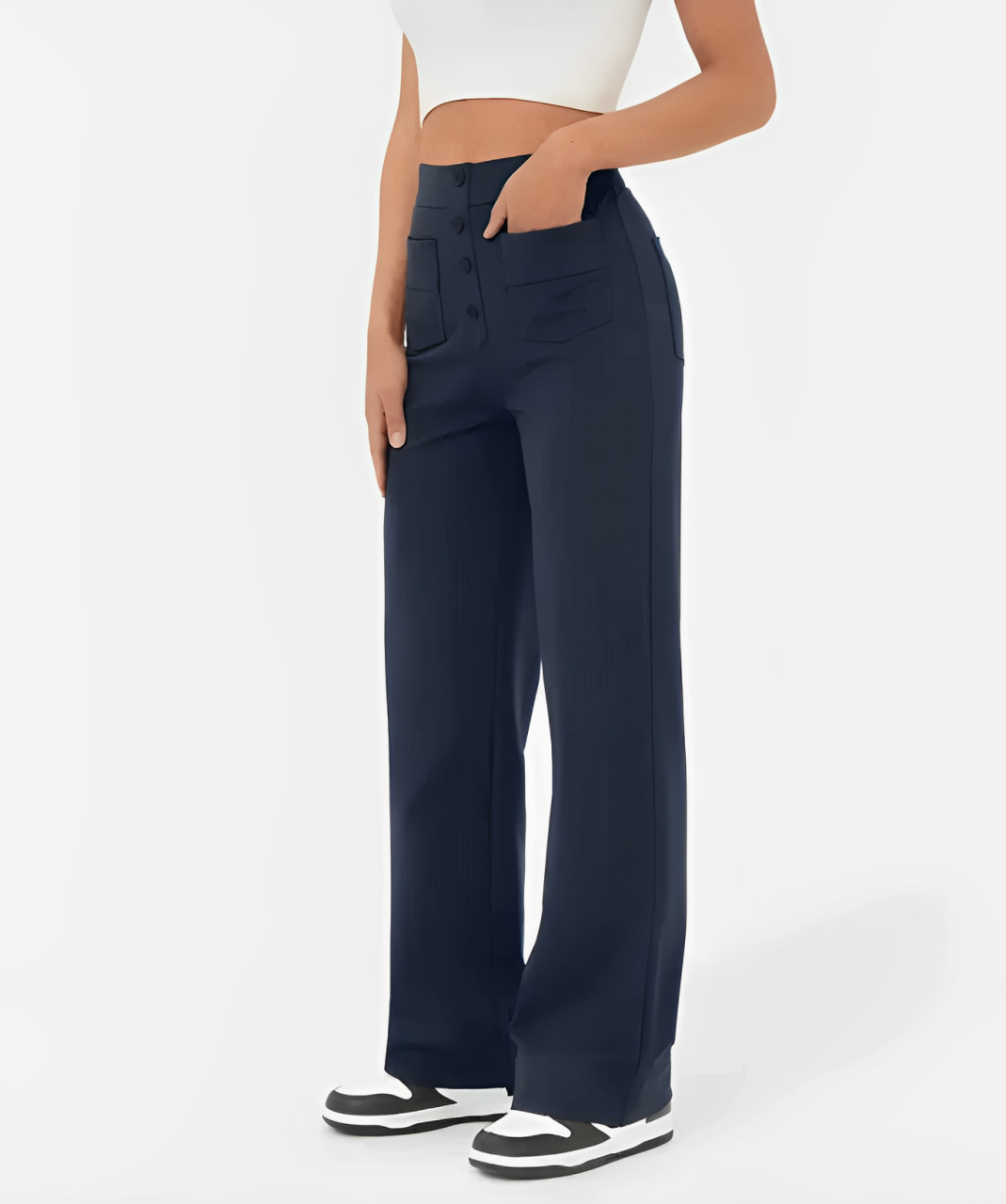 Levoire | Pantalons de loisirs élastiques taille haute Merensininen