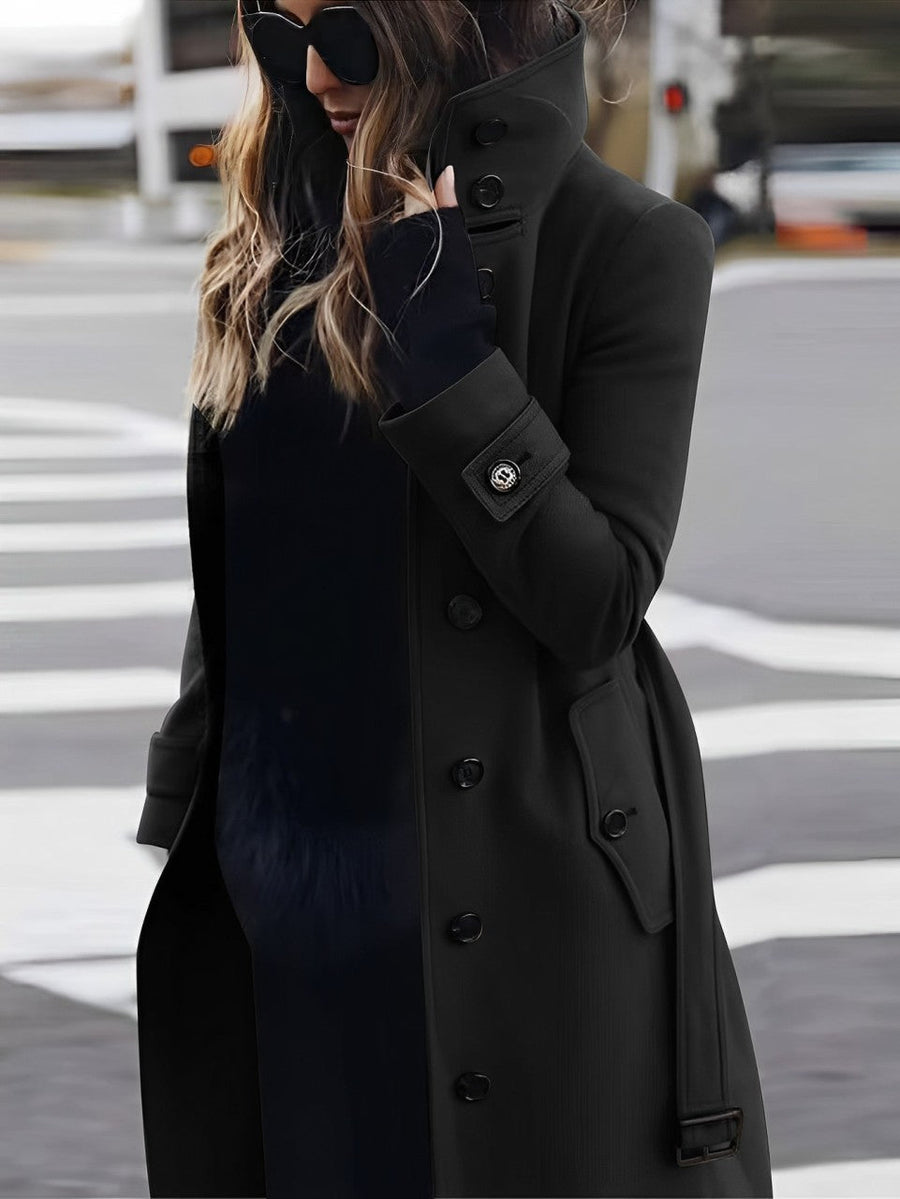 Levoire | Veste Classique Pour Femmes Avec Fermeture À Bouton Noir