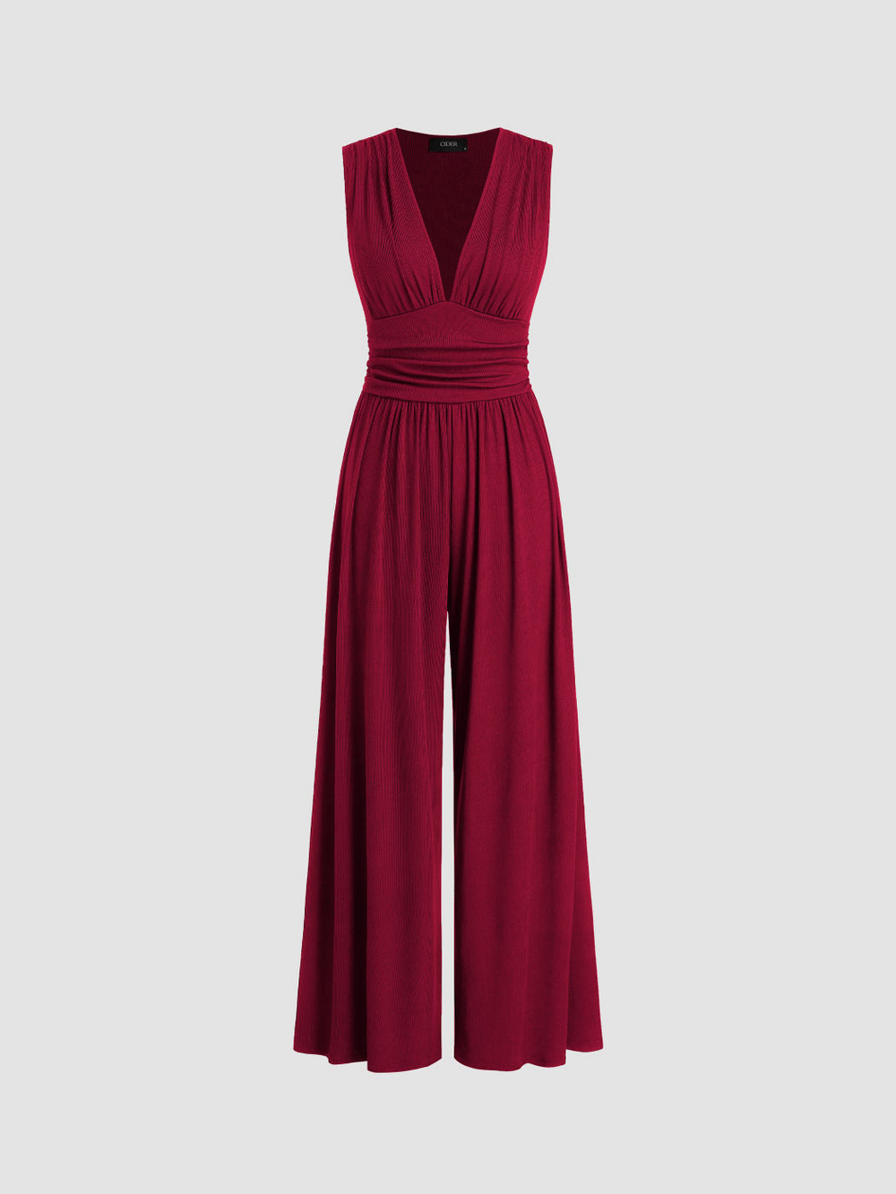 Levoire | Jumpsuit élégant pour femmes avec décolleté en V Rot