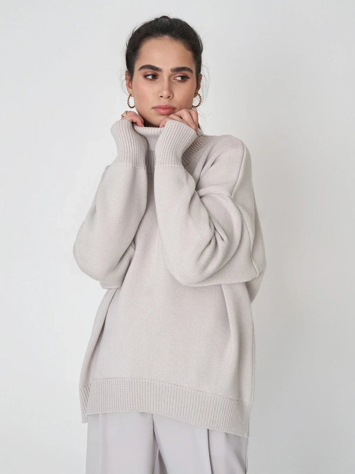 Levoire | Pull Oversized Confortable Avec Col Roulé