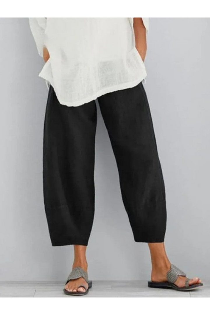 Levoire | Pantalon Confortable FR Femmes FR Le Look Détendu Noir