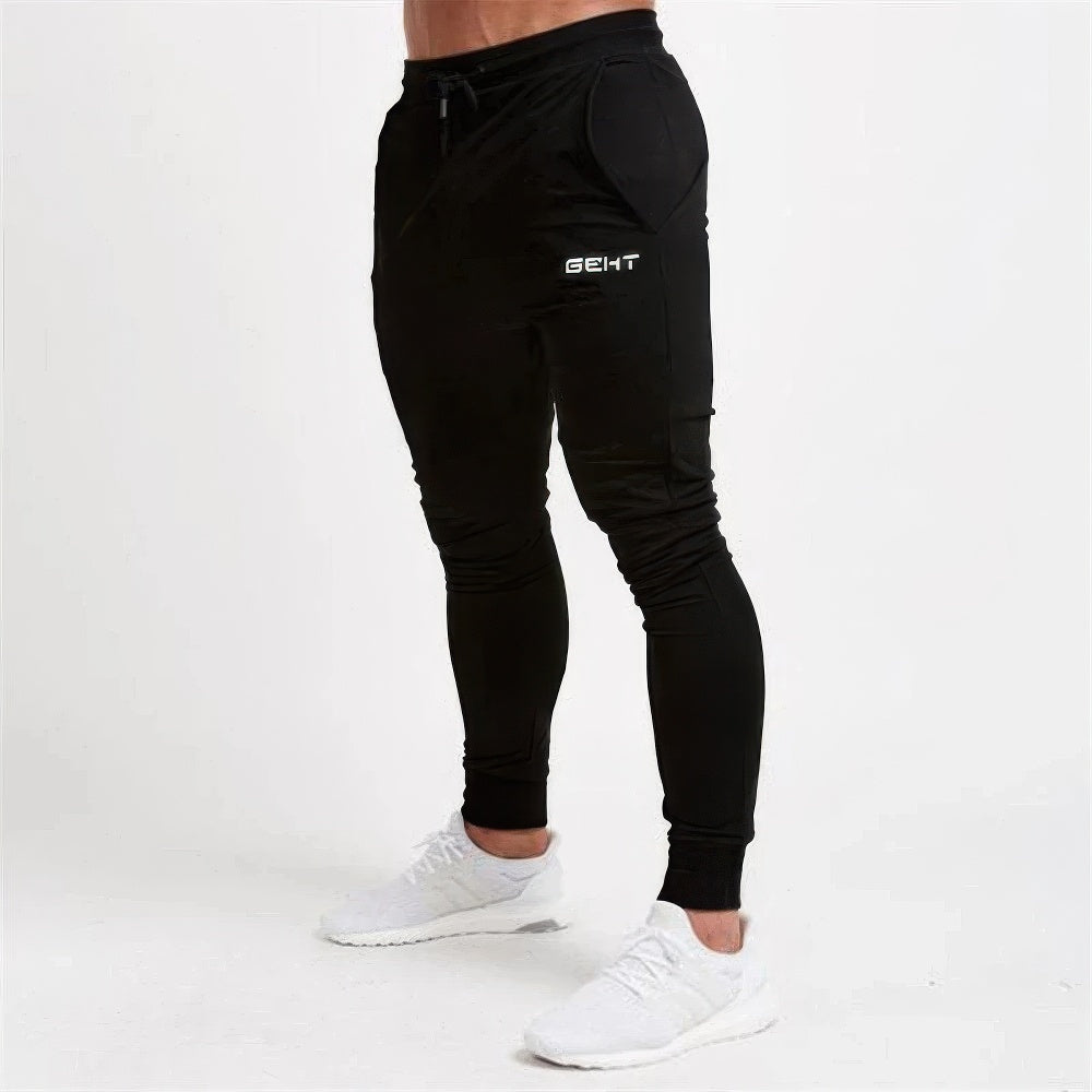 Levoire | Pantalon de jogging skinny décontracté pour hommes Pantalon confortable pour hommes Noir