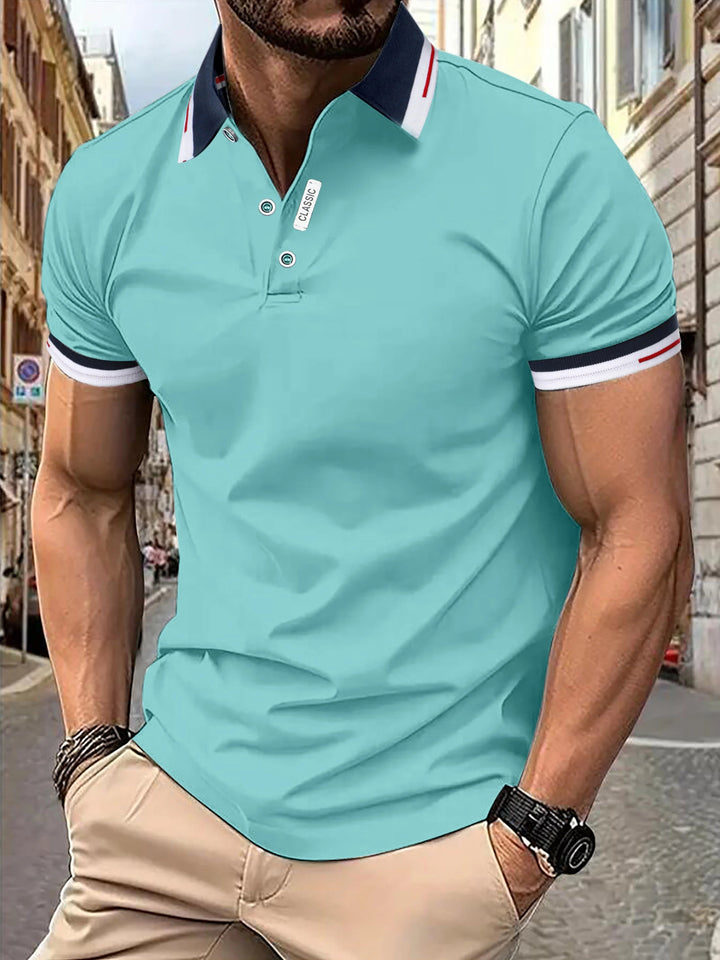 Levoire | Polo décontracté pour hommes Turquoise